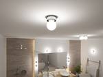 Lampada da soffitto Gove Vetro opale / Cromo - 1 punto luce - Chrome - Diametro: 8 cm