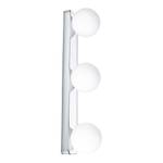 Wandlamp Gove Balken opaalglas/chroom - 3 lichtbron - Chrome