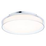 Plafondlamp Luena chroom/transparant glas - zilverkleurig/wit- 1 lichtbron - Diameter: 35 cm