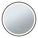 Miroir de salle de bain Mirra rond Aluminium - Noir