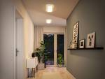 Plafondlamp Atria Shine Panel aluminium - wit - 1 lichtbron - Warm wit