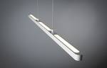 Hanglamp Lento aluminium/kunststof - 1 lichtbron - Wit