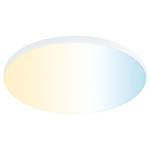 Plafondlamp Veluna Rond aluminium - wit - 1 lichtbron - Diameter: 16 cm