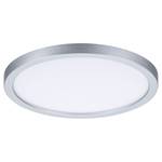 Plafondlamp Areo Rond kunststof - 1 lichtbron - Chrome - Diameter: 18 cm - Warm wit