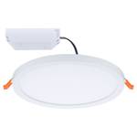 Plafondlamp Areo Rond kunststof - 1 lichtbron - Wit - Diameter: 18 cm - Warm wit