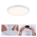 Plafondlamp Areo Rond kunststof - 1 lichtbron - Wit - Diameter: 18 cm - Warm wit