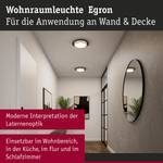 Deckenleuchte Egron Aluminium / Kunststoff - Schwarz - 1-flammig