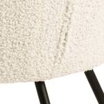 Poltrona Lounge Eicken Crema - Tessuto teddy Tefta: crema