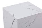 Beitelltisch Cuboid 200 Mamoroptik - Weiß