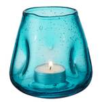 Waxinelichthouder FALL IN LOVE glas - Turquoise