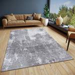 Kurzflorteppich Kulo Polyester / Baumwolle - Grau - 75 x 150 cm