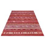 Kurzflorteppich Yara Polyester / Baumwolle - Rot - 150 x 220 cm