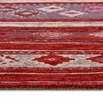 Kurzflorteppich Yara Polyester / Baumwolle - Rot - 150 x 220 cm