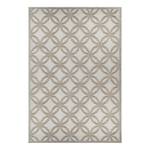 Kurzflorteppich Circle Polypropylen / Latex - Beige - 160 x 235 cm