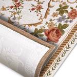 Kurzflorteppich Nour Polyester / Baumwolle - Creme - 60 x 90 cm