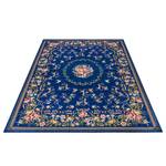 Kurzflorteppich Nour Polyester / Baumwolle - Blau - 60 x 90 cm