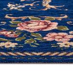 Kurzflorteppich Nour Polyester / Baumwolle - Blau - 60 x 90 cm