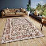 Kurzflorteppich Aseno Polyester / Baumwolle - Braun - 80 x 165 cm