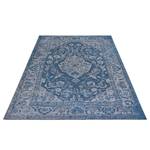 Kurzflorteppich Mahat Polyester / Baumwolle - Dunkelblau - 80 x 165 cm