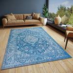 Kurzflorteppich Mahat Polyester / Baumwolle - Blau - 200 x 285 cm