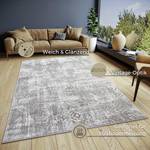 Kurzflorteppich Style Polyester / Latex - Grau / Beige - 160 x 235 cm