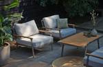 Loungesessel Orlando Aluminium / Eisen - Champagner