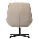 Fauteuil Stach ijzer/chenille - zandkleurig