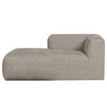 Chaise longue Yent structuurweefsel - beige - Hoek vooraanzicht links