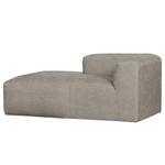 Chaise longue Yent structuurweefsel - beige - Hoek vooraanzicht links