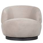 Draaifauteuil Woolly ribfluweel - Beige