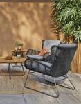 Fauteuils de jardin Grace - Lot de 2 B Acier / Textile - Anthracite