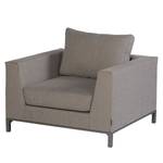 Loungefauteuil Sicilie aluminium/vlakweefsel - Taupe