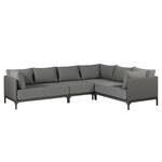 Loungebank Domino 3-delig aluminium/geweven stof - grijs