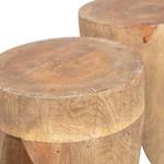 Beistelltisch Trunk 2er-Set Mangoholz Massiv - Braun