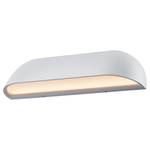 Wandlamp Front aluminium - Wit - Breedte: 26 cm