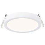 LED-inbouwlamp Sóller kunststof - wit - 1 lichtbron - Diameter: 17 cm