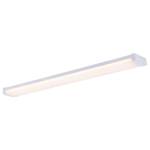 Plafondlamp Wilmington kunststof - wit - 1 lichtbron - Breedte: 91 cm