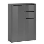 Armoire midi TAULO Anthracite brillant