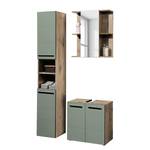 Set di 3 mobili da bagno Poway Grigio menta