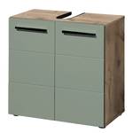 Set di 3 mobili da bagno Poway Grigio menta