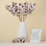 Fleurs artificielles Aleni - Lot de 10 Plastique - Blanc / Violet