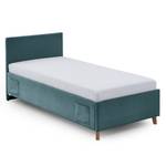 Letto imbottito Cool Velluto a coste Scota: oceano - 90 x 200cm - Senza rete a doghe