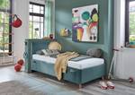 Gestoffeerd bed Cool Corduroy Scota: Oceaan - 120 x 200cm - Zonder lattenbodem