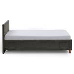 Gestoffeerd bed Cool Corduroy Scota: Antracietkleurig - 140 x 200cm - Zonder lattenbodem