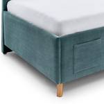 Letto Cool Velluto a coste Scota: oceano - 90 x 200cm - Senza rete a doghe