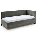 Letto Cool Velluto a coste Scota: antracite - 90 x 200cm - Senza rete a doghe