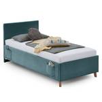 Gestoffeerd bed Cool Corduroy Scota: Oceaan - 120 x 200cm - Met lattenbodem