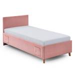 Gestoffeerd bed Cool Corduroy Scota: Mauve - 90 x 200cm - Met lattenbodem