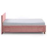 Gestoffeerd bed Cool Corduroy Scota: Mauve - 90 x 200cm - Met lattenbodem