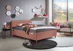 Gestoffeerd bed Fun Geweven stof Cieli: Roze - 90 x 200cm - Zonder lattenbodem